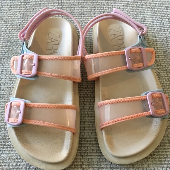 ZARA Stylish Kids Sandals in Pink and Orange 33 - Picture 3 of 9